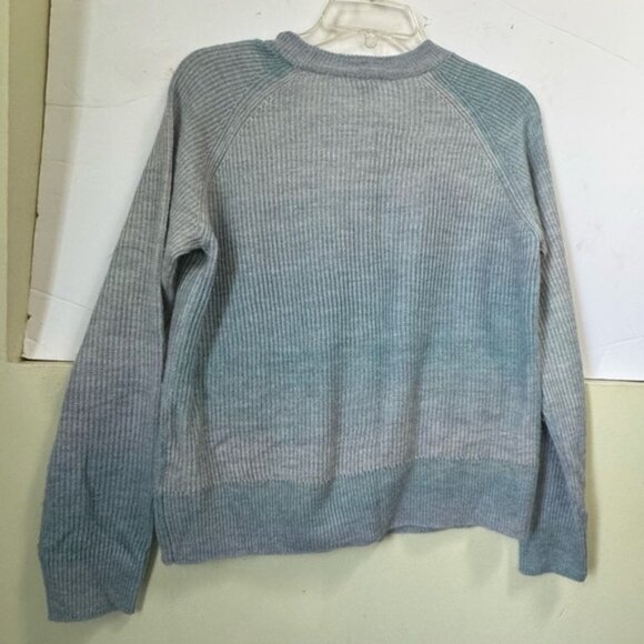 RAILS Venus Sweater Blue Rainbow Striped Lightweight Crew Neck Fairy Soft Top M - Picture 3 of 16